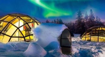 Vacanze di Natale alternative: prova il soggiorno nella sauna-igloo – FOTO