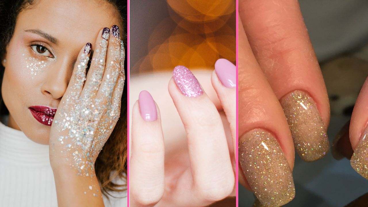 Unghie glitter: le ispirazioni